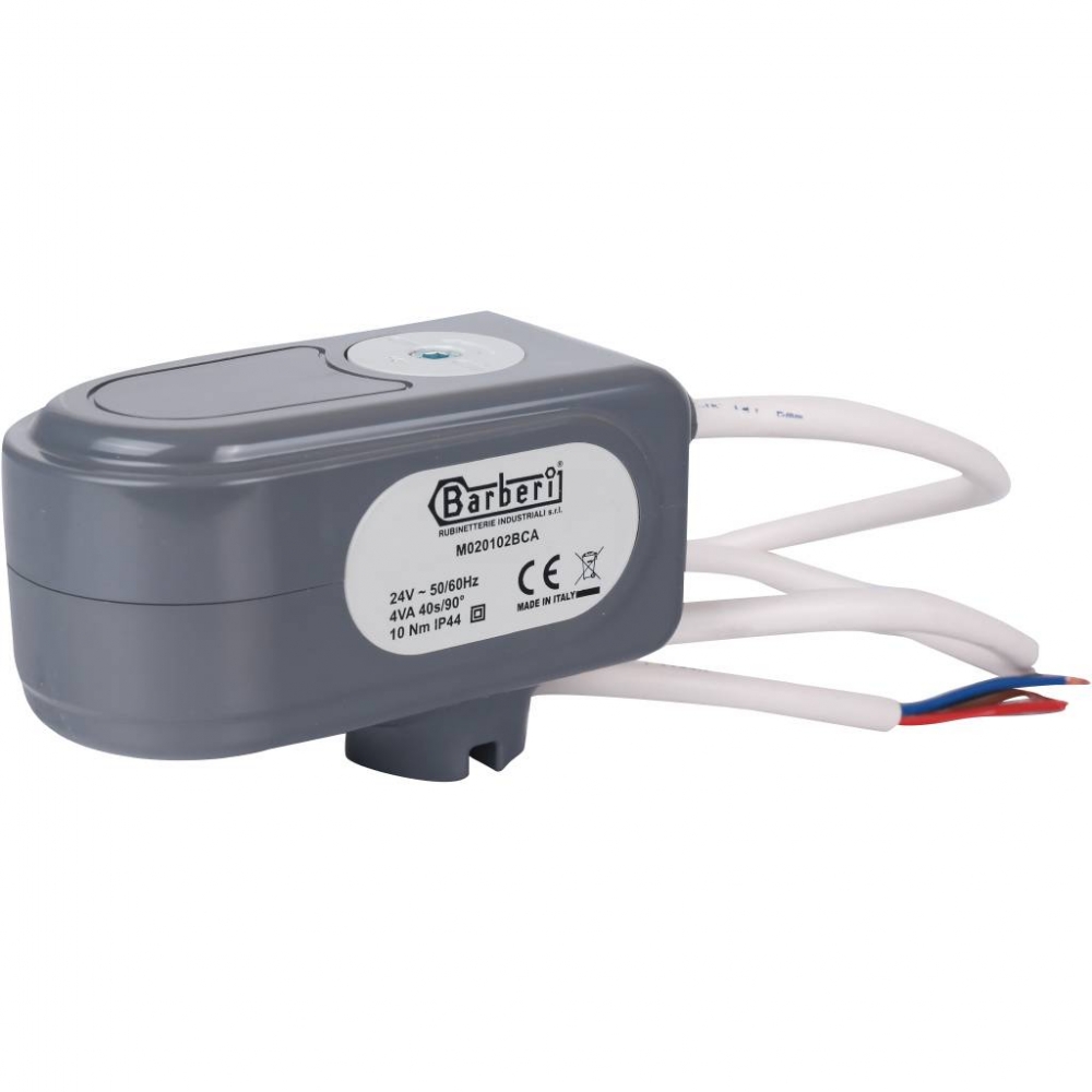 Сервопривод для шаровых зональных клапанов, ход 90 , кабель 1м., 40 сек., 24V, 4 полюса STOUT